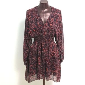 All Saints black and burgundy dress/tunic